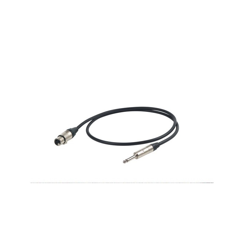 PROEL STAGE ESO250LU10 ESOTERIC Series kabel niezbalansowany XLRf 3pin-Jack 6.3 mono Neutrik, dł. 10m